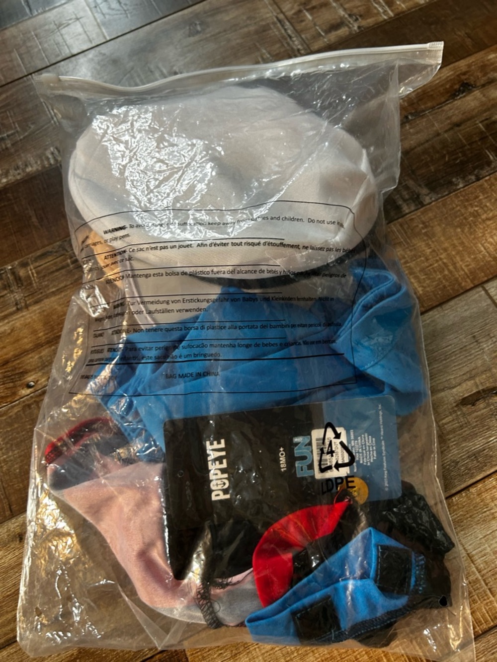 POPEYE COSTUME 2T